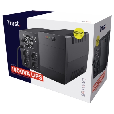 Trust UPS|TRUST|900 Watts|1500 VA|Wave form type Simulated sinewave|Desktop/pedestal|23505