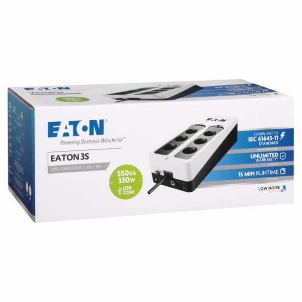 Eaton UPS 3S 550 DIN 3S550D 550VA 330W