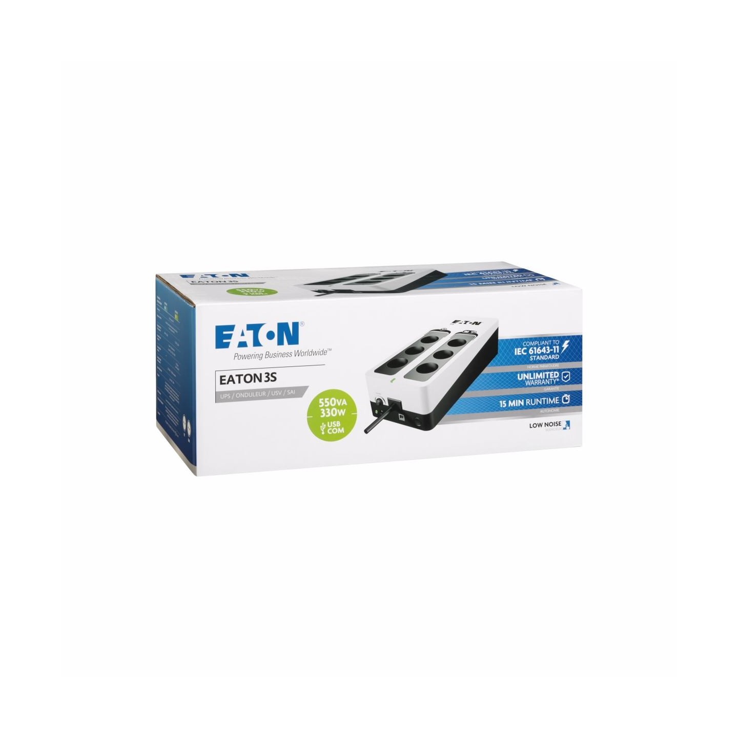 Eaton UPS 3S 550 DIN 3S550D 550VA 330W