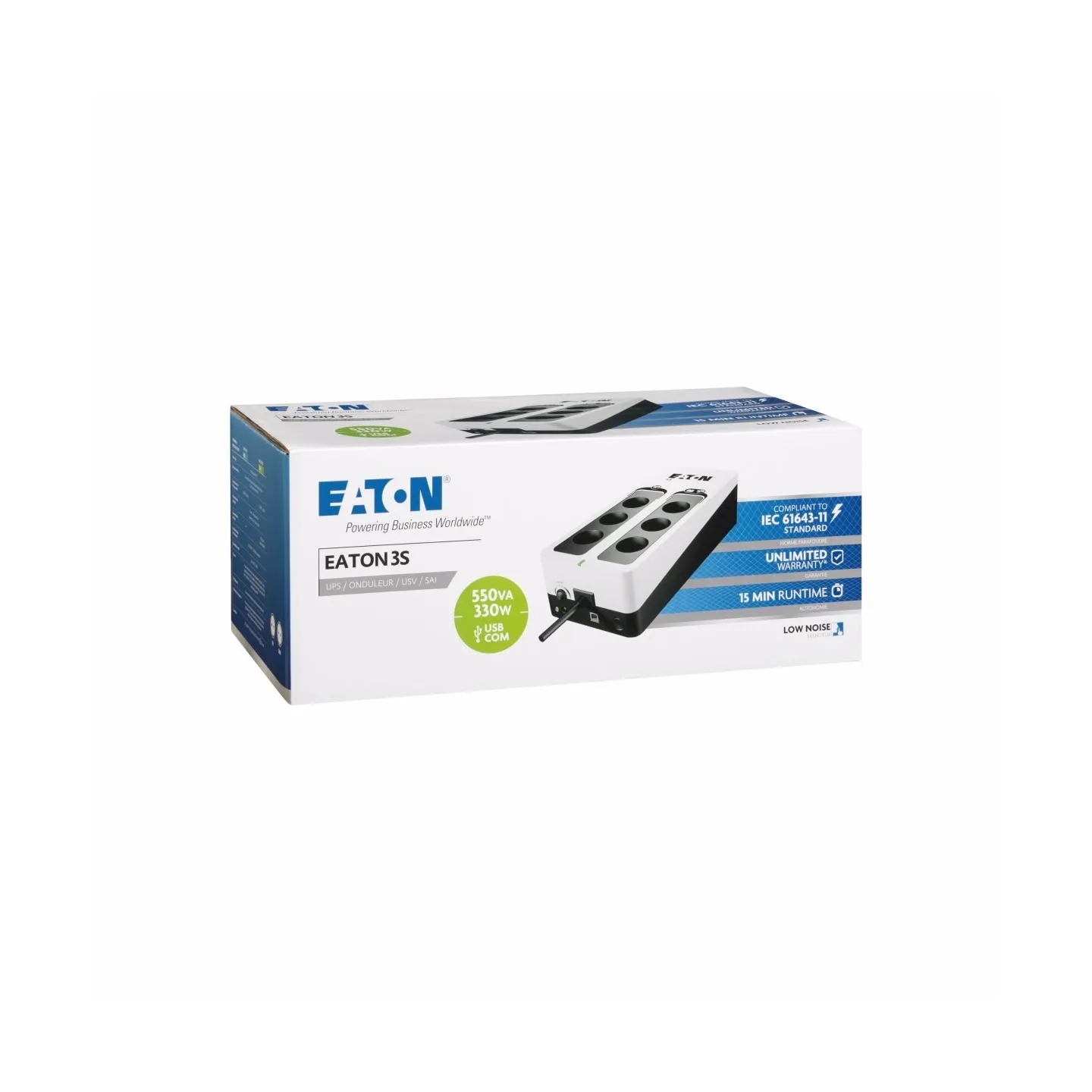 Eaton UPS 3S 550 DIN 3S550D 550VA 330W