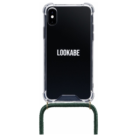 Lookabe Necklace iPhone X/Xs gold green loo013