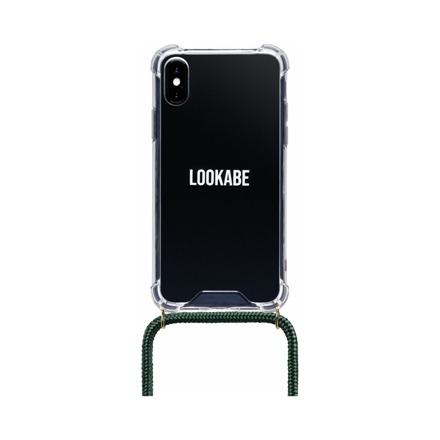 Lookabe Necklace iPhone X/Xs gold green loo013