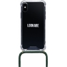 Lookabe Necklace iPhone X/Xs gold green loo013