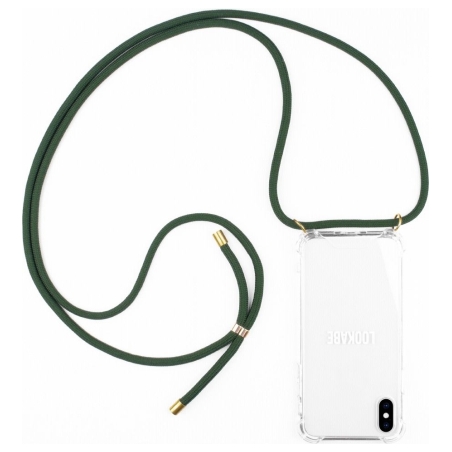 Lookabe Necklace iPhone X/Xs gold green loo013