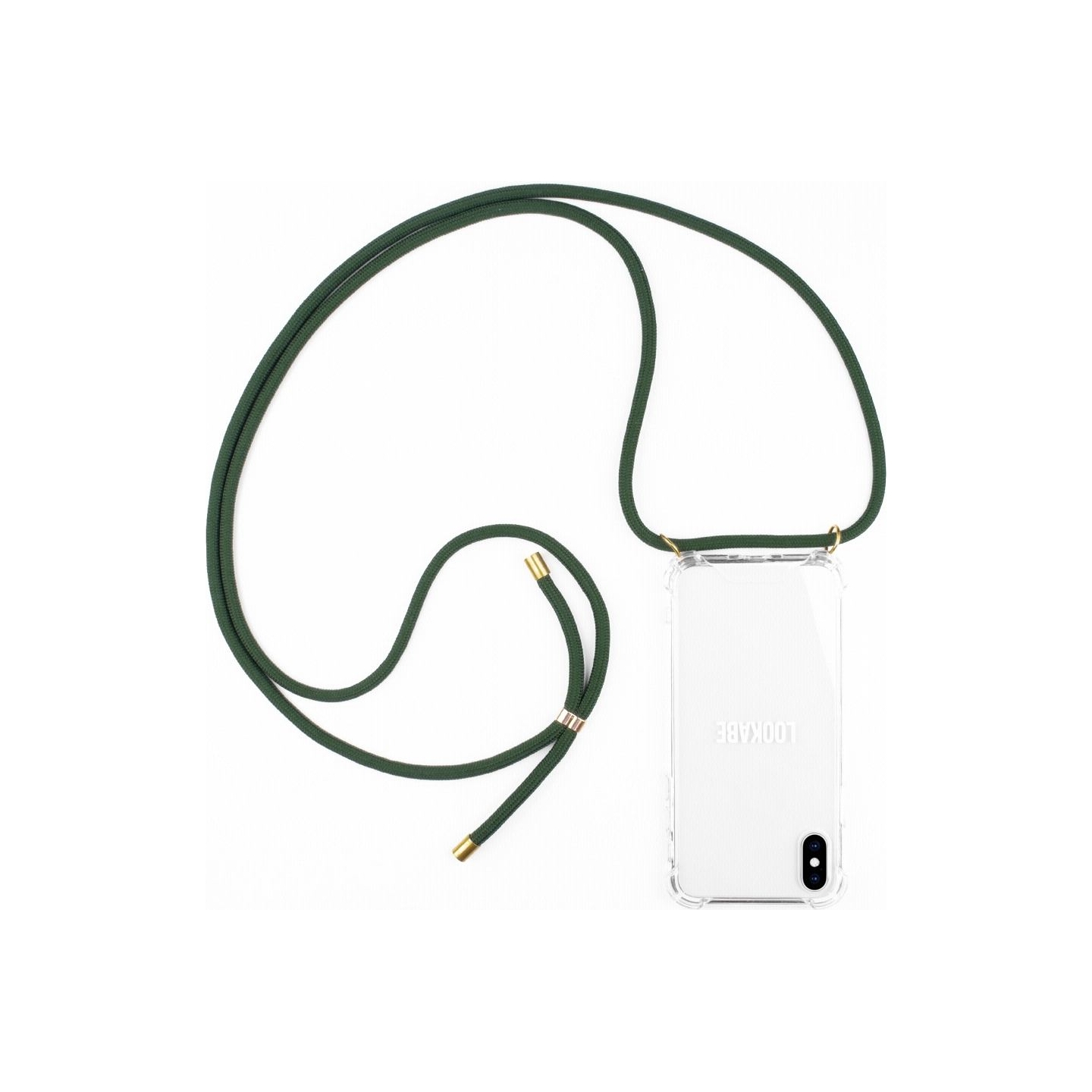 Lookabe Necklace iPhone X/Xs gold green loo013