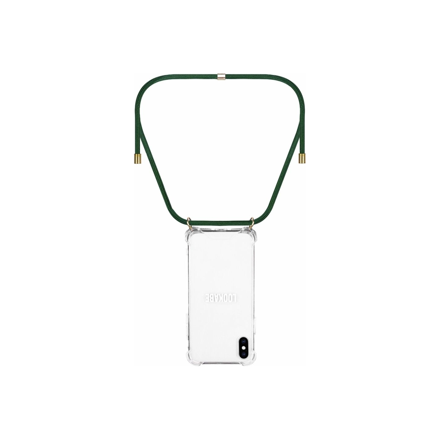 Lookabe Necklace iPhone X/Xs gold green loo013