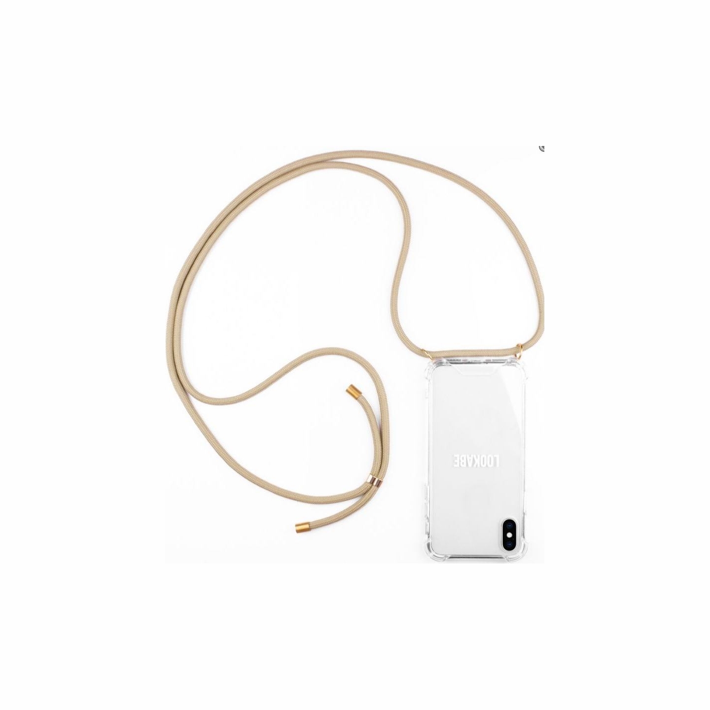 Lookabe Necklace iPhone Xr gold nude loo009