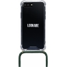 Lookabe Necklace iPhone 7/8+ gold green loo012