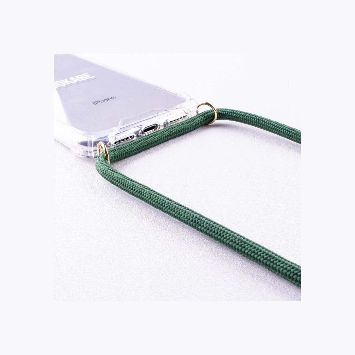 Lookabe Necklace iPhone 7/8+ gold green loo012
