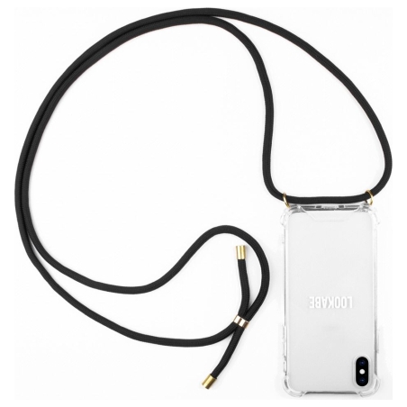 Lookabe Necklace iPhone Xs Max gold black loo005