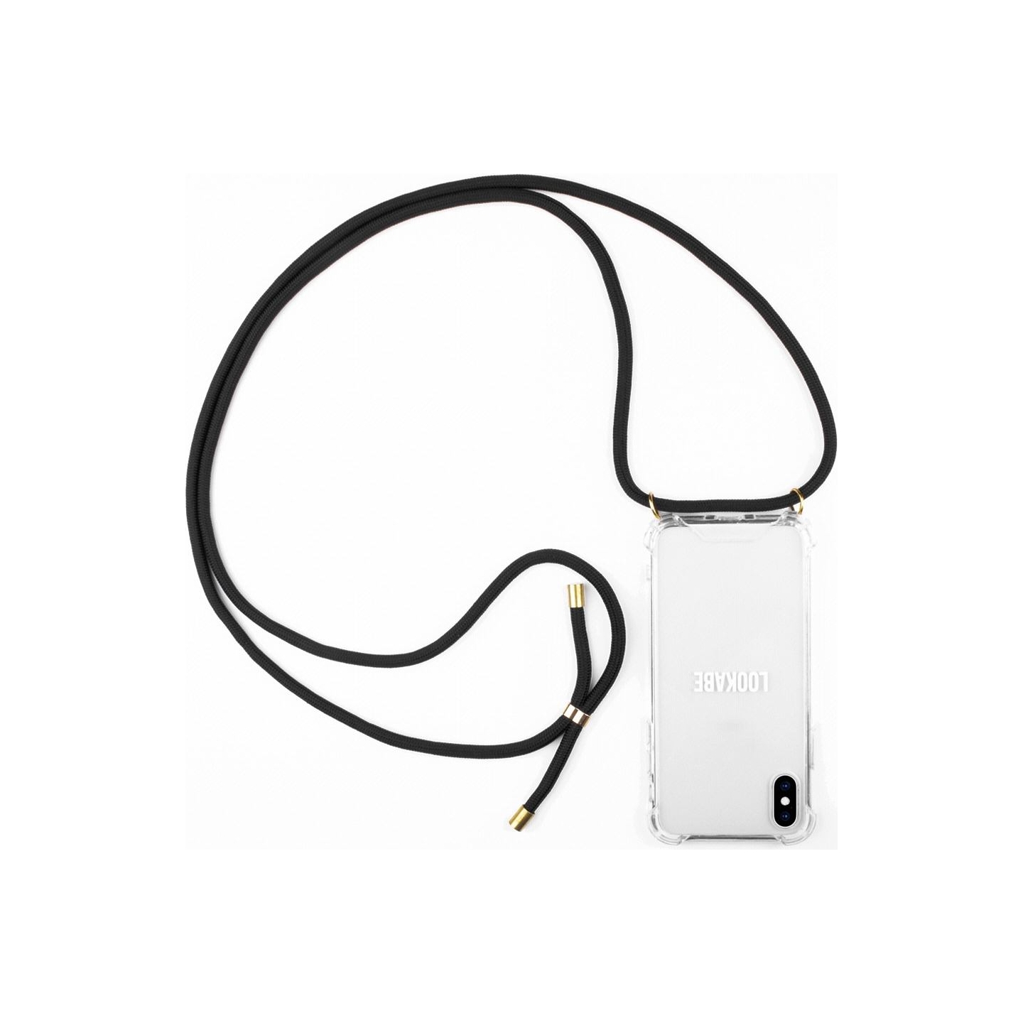 Lookabe Necklace iPhone Xs Max gold black loo005