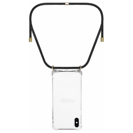 Lookabe Necklace iPhone Xs Max gold black loo005