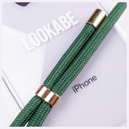 Lookabe Necklace iPhone Xs Max gold green loo015