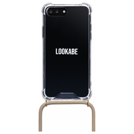 Lookabe Necklace iPhone 7/8+ gold nude loo007