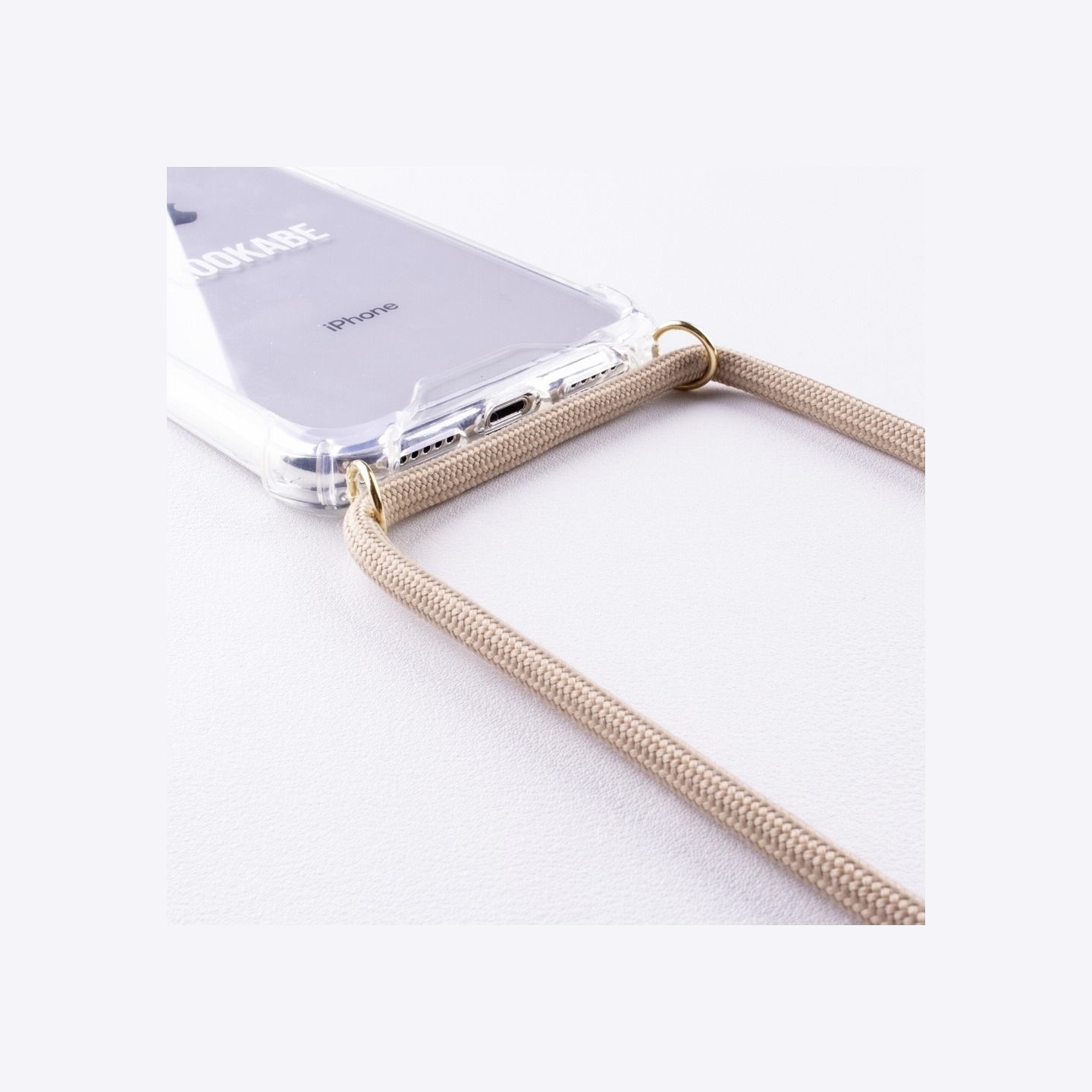 Lookabe Necklace iPhone 7/8+ gold nude loo007