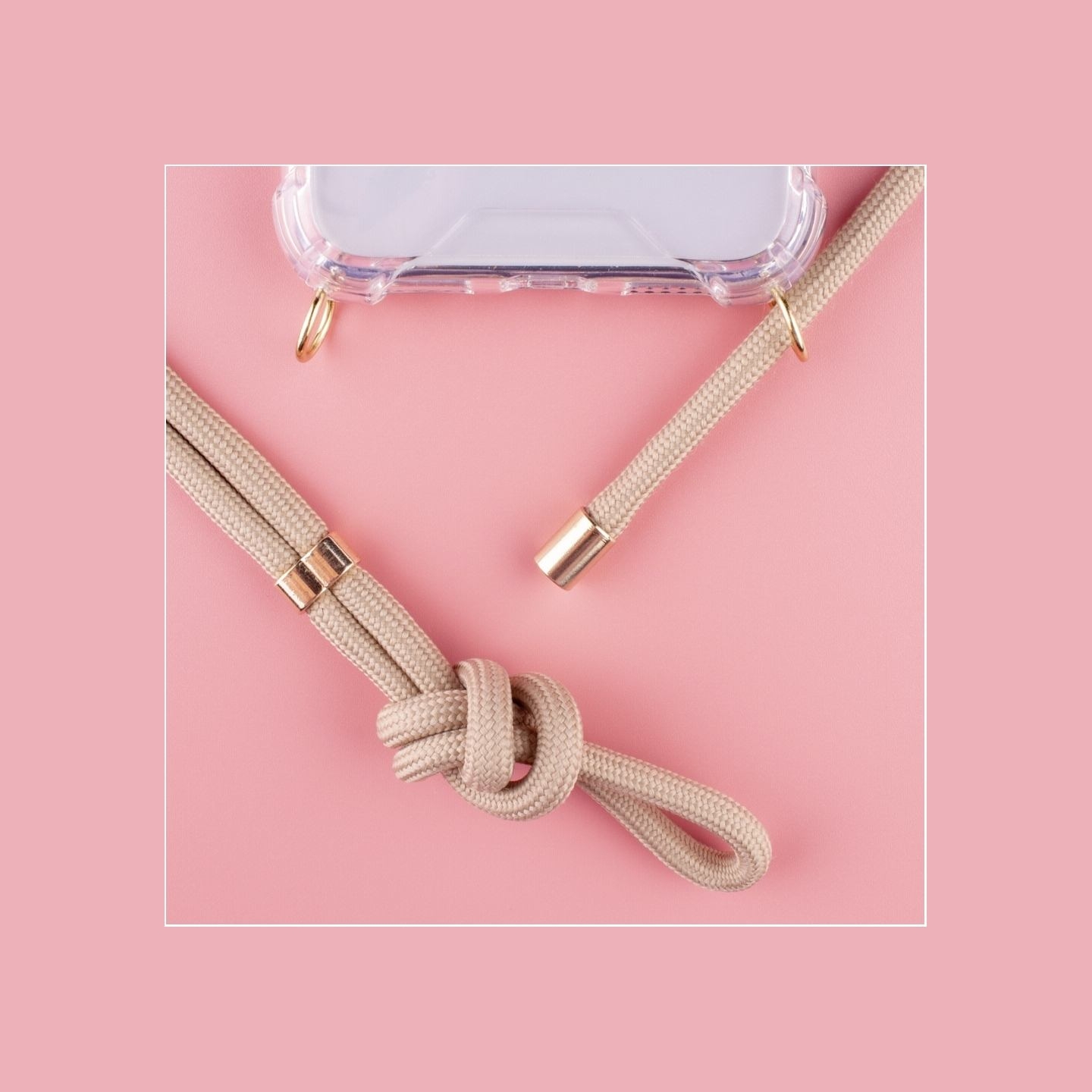 Lookabe Necklace iPhone 7/8+ gold nude loo007