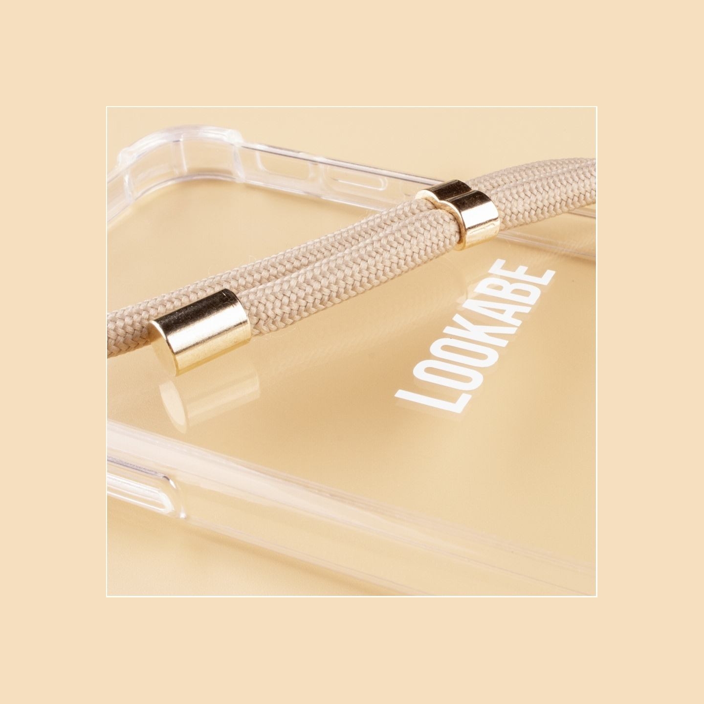 Lookabe Necklace iPhone 7/8+ gold nude loo007