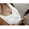 Lookabe Necklace iPhone 7/8+ gold nude loo007