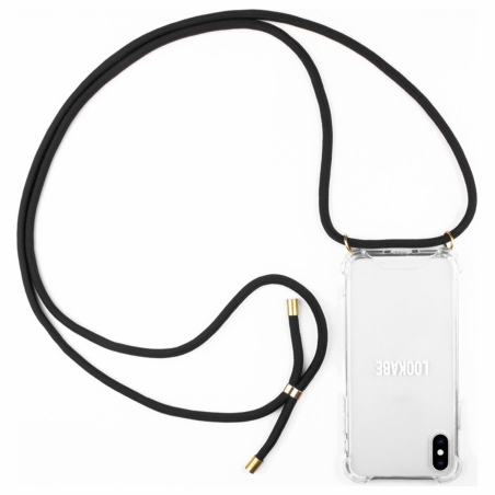 Lookabe Necklace iPhone X/Xs gold black loo003