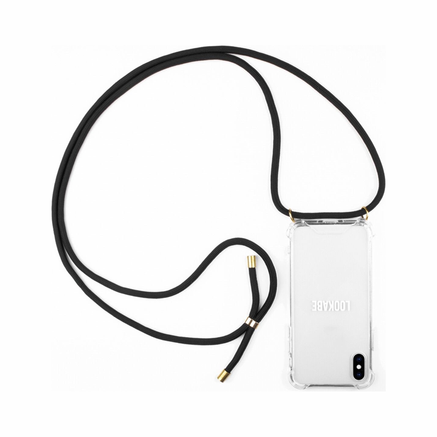 Lookabe Necklace iPhone X/Xs gold black loo003