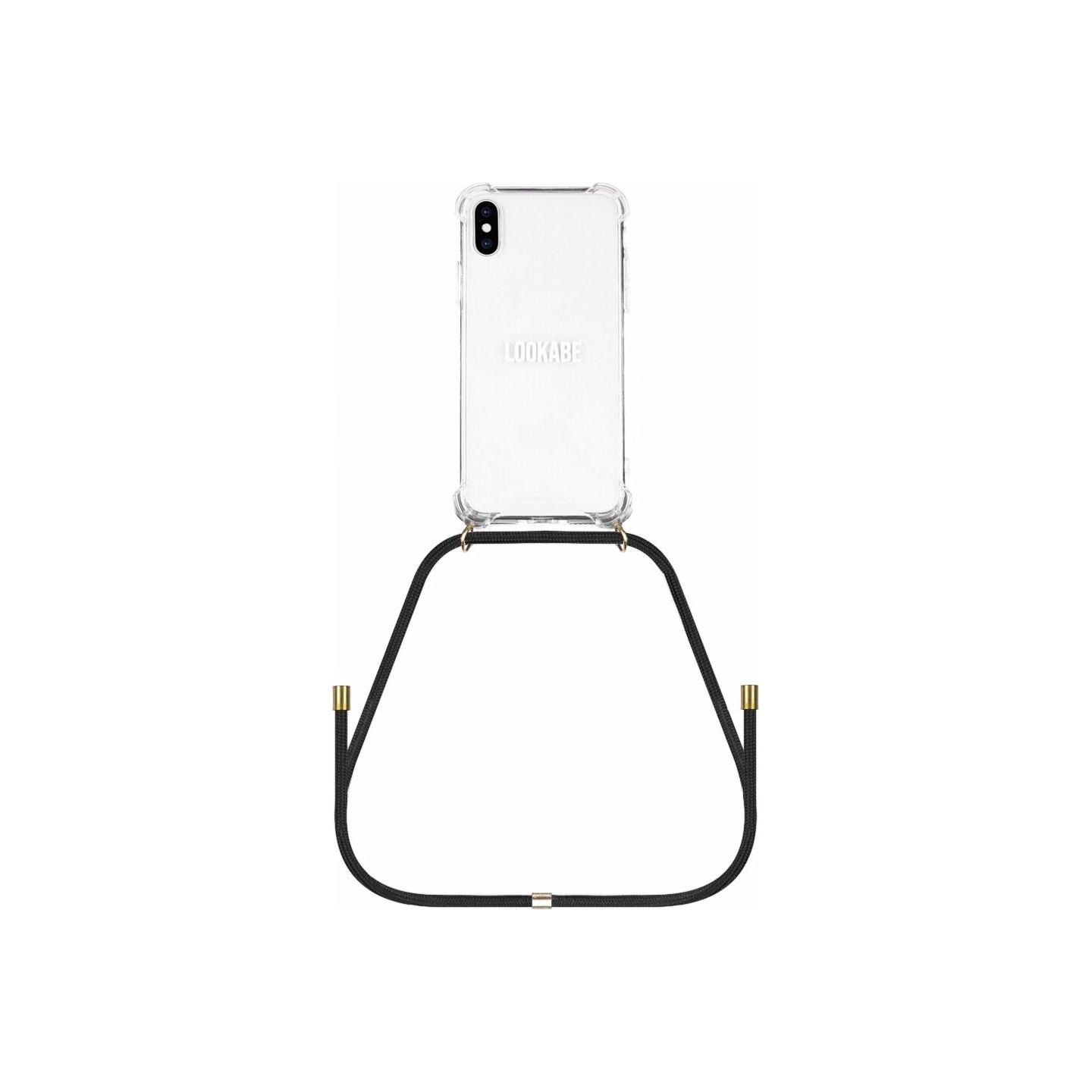 Lookabe Necklace iPhone X/Xs gold black loo003