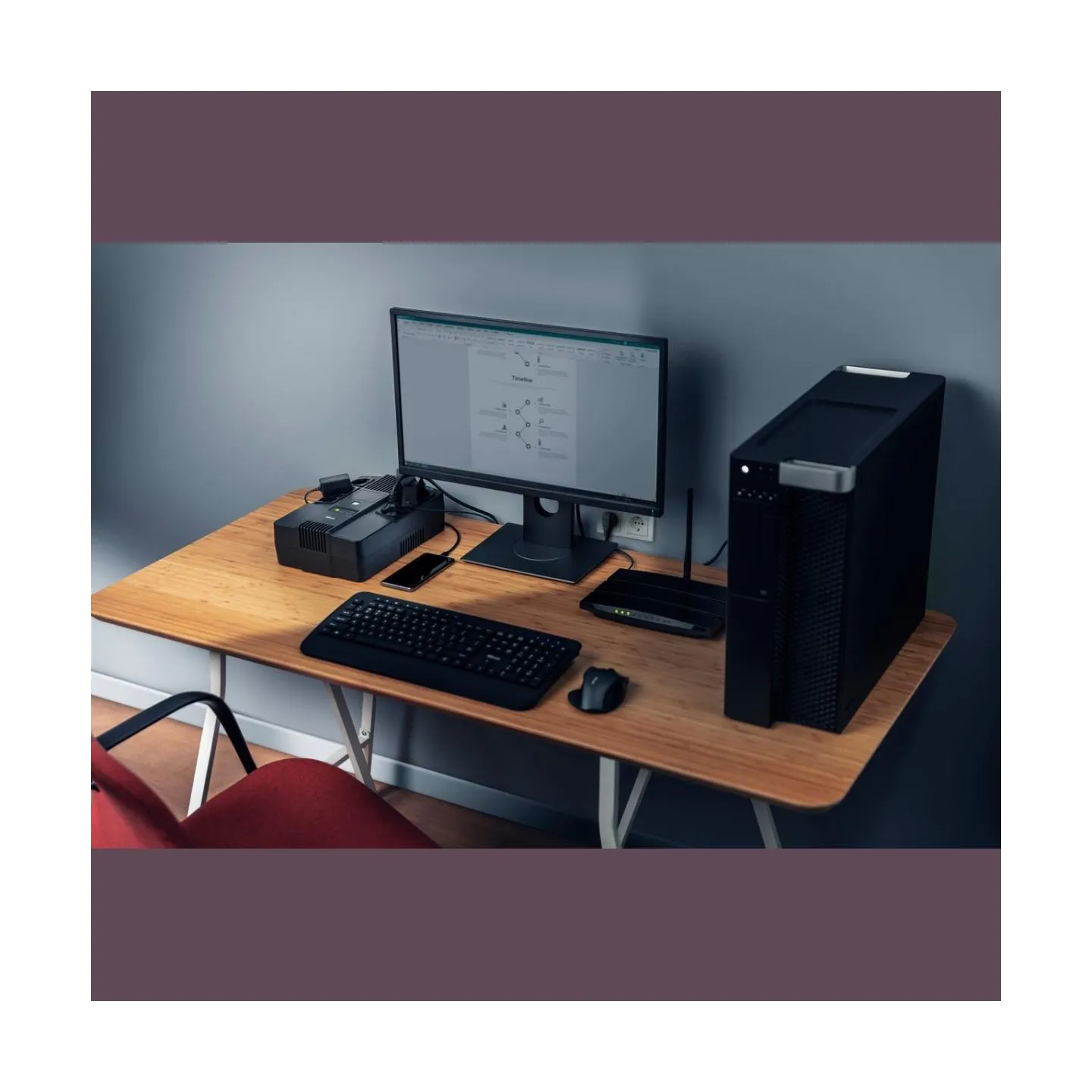 Trust UPS|TRUST|800 VA|Wave form type Simulated sinewave|Desktop/pedestal|23326