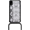 Lookabe Necklace Snake Edition iPhone Xr silver black loo024