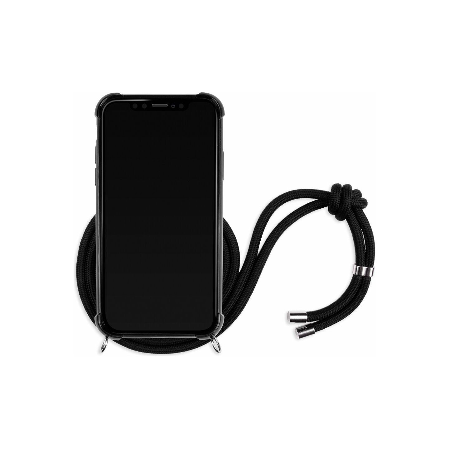 Lookabe Necklace Snake Edition iPhone Xr silver black loo024
