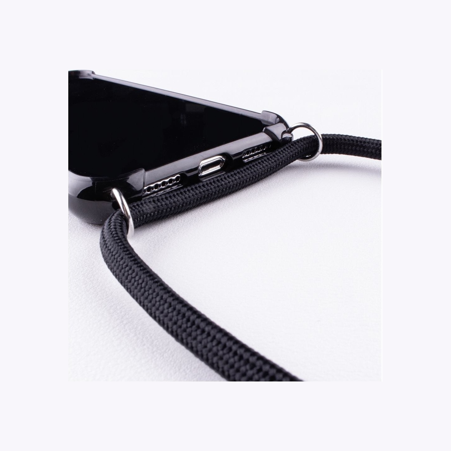 Lookabe Necklace Snake Edition iPhone Xr silver black loo024