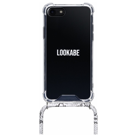 Lookabe Necklace Snake Edition iPhone Xr silver snake loo019
