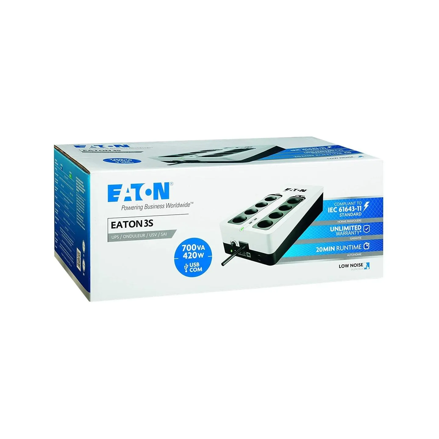Eaton UPS|EATON|420 Watts|700 VA|Offline|3S700D