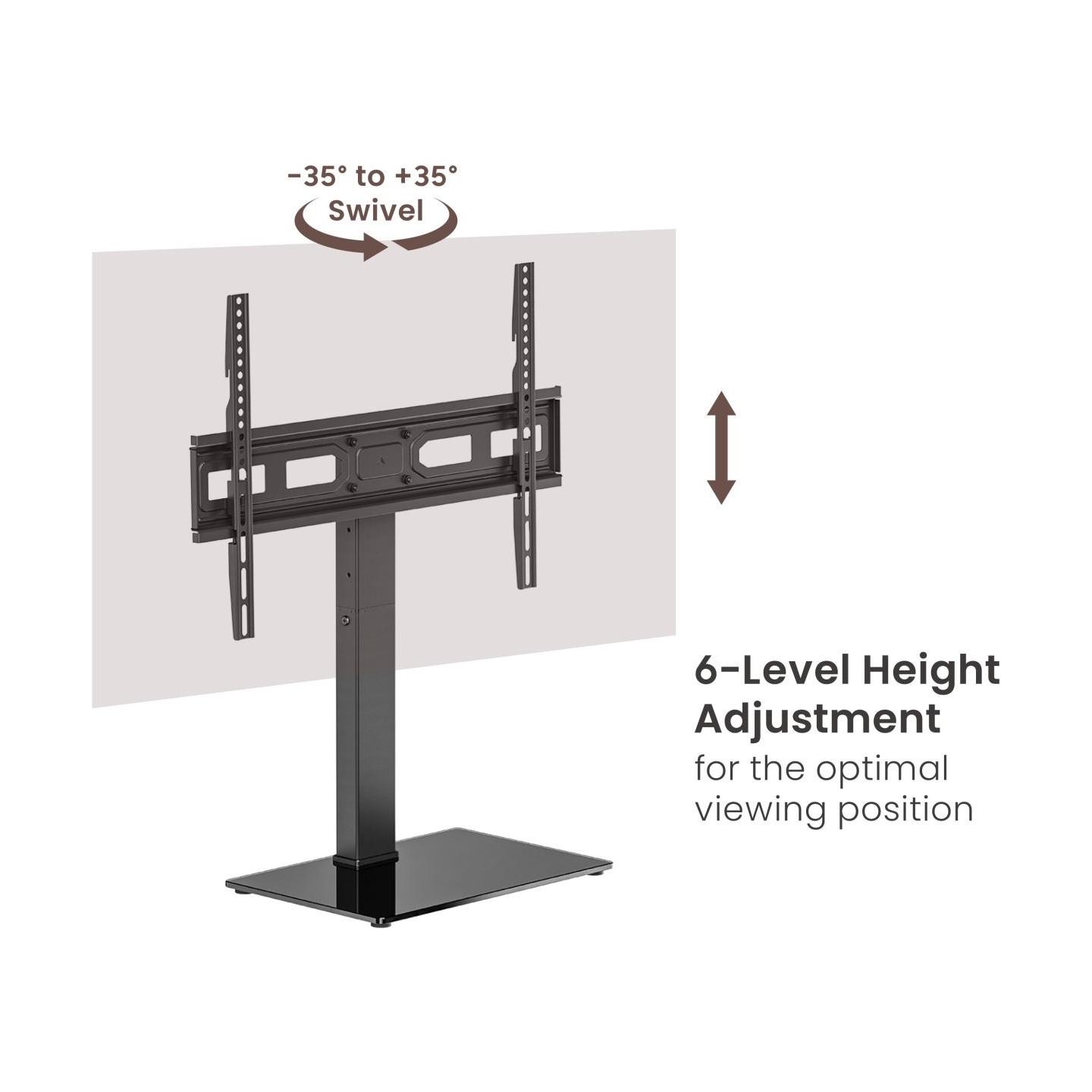 Sbox FS-306 LED TV Floor Mount (37-75"/40kg/600x400)