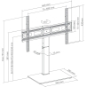 Sbox FS-306 LED TV Floor Mount (37-75"/40kg/600x400)