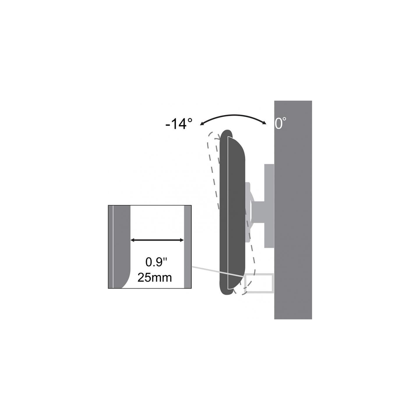 Sbox PLB-3422T Tilting Flat Screen LED TV Mount 23"-43" 35kg