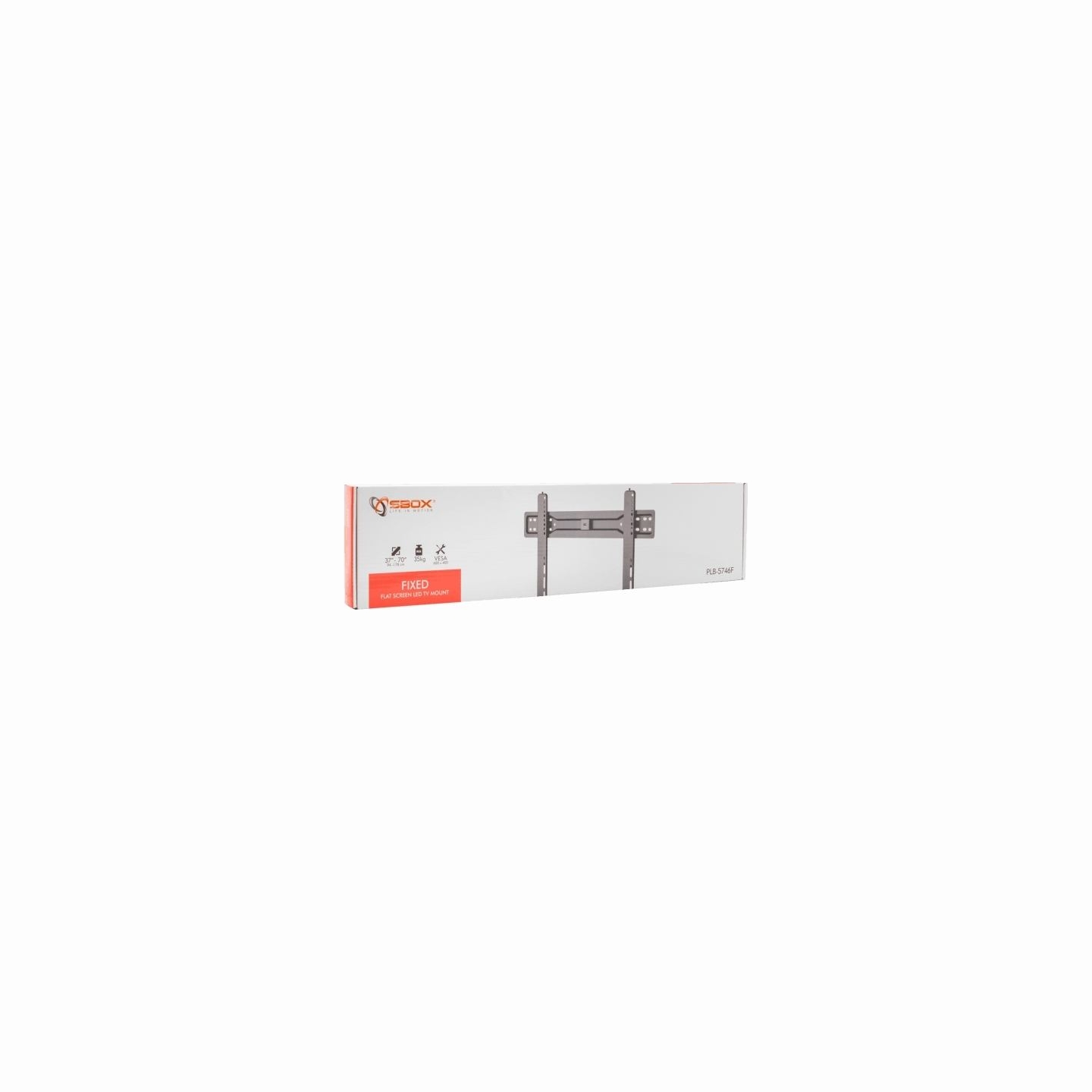 Sbox PLB-5746F Fixed Flat Screen LED TV Mount 37"-70" 35kg