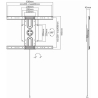 Sbox PLB-1246F Fixed Flat Screen LED TV Mount 37"-70" 50kg