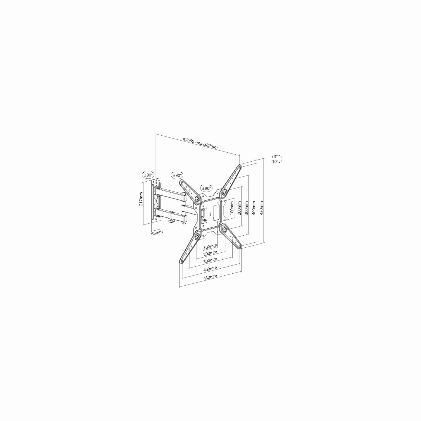 Sbox LCD-443 (23-55/30kg/400x400)