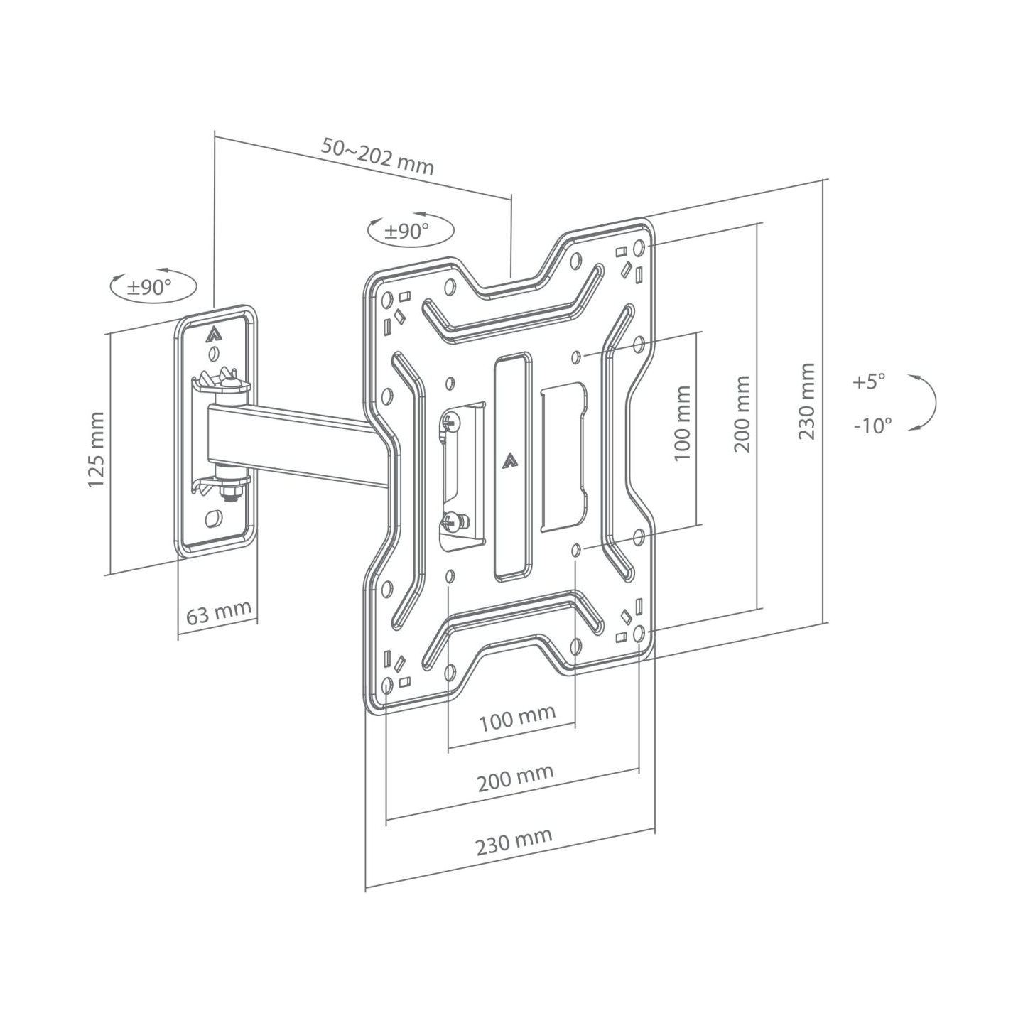 Sbox LCD-421 (23-43"/30kg/200x200)