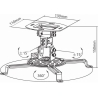 Sbox PM-18 Projector Ceiling Mount