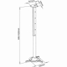 Sbox Projector Ceiling Mount max336mm 15kg PM-102XL