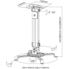 Sbox PM-18S Projector Ceiling Mount