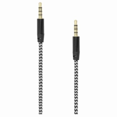 Sbox AUX Cable 3.5mm To 3.5mm Blackberry Black 3535-1.5B