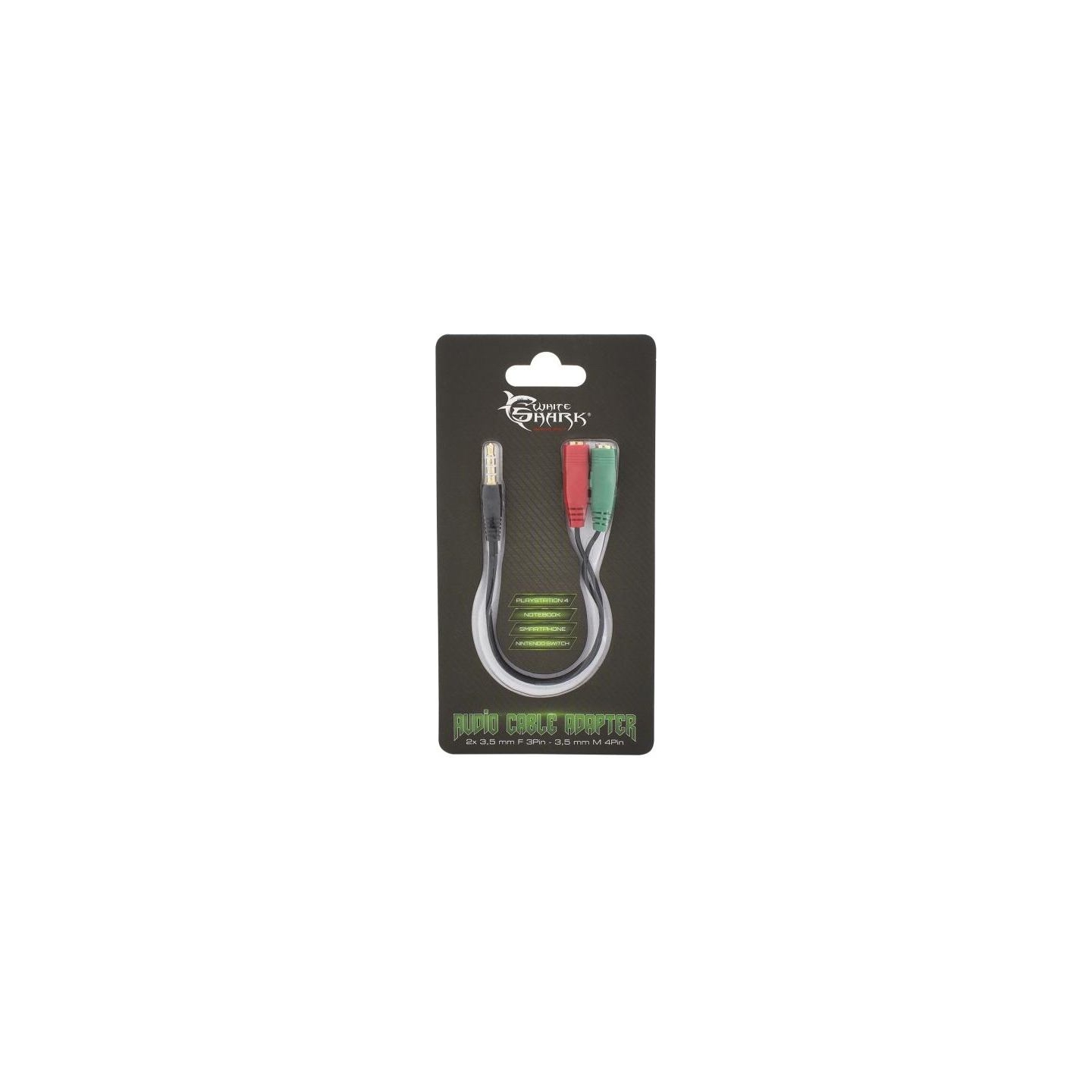 White Shark WS-354P-2X35 F. 3PIN - 3,5MM M. 4PIN 0,2M