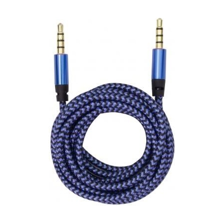 Sbox 3535-1.5BL AUX Cable 3.5mm To 3.5mm Blueberry Blue
