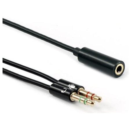 Sbox 35F-2X35M/R 3.5mm F. 4Pin - 2 X 3.5mm M. 3Pin 0.2m