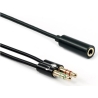 Sbox 35F-2X35M/R 3.5mm F. 4Pin - 2 X 3.5mm M. 3Pin 0.2m