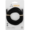 Sbox Type-C - Type-C M/M 3m Black USB-TYPEC-TYPEC-3