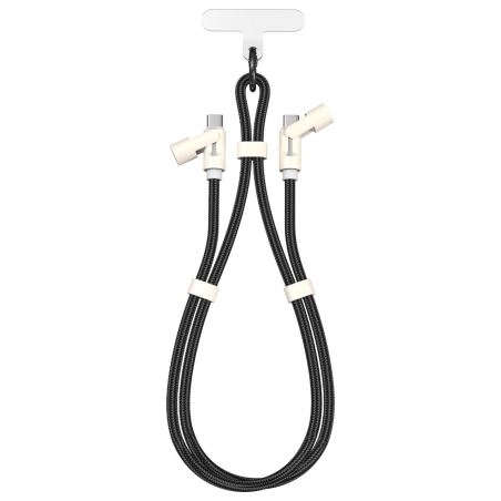 Sbox LANYARD BLACK Type-C -Type-C 1.5m Black