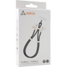 Sbox LANYARD BLACK Type-C -Type-C 1.5m Black