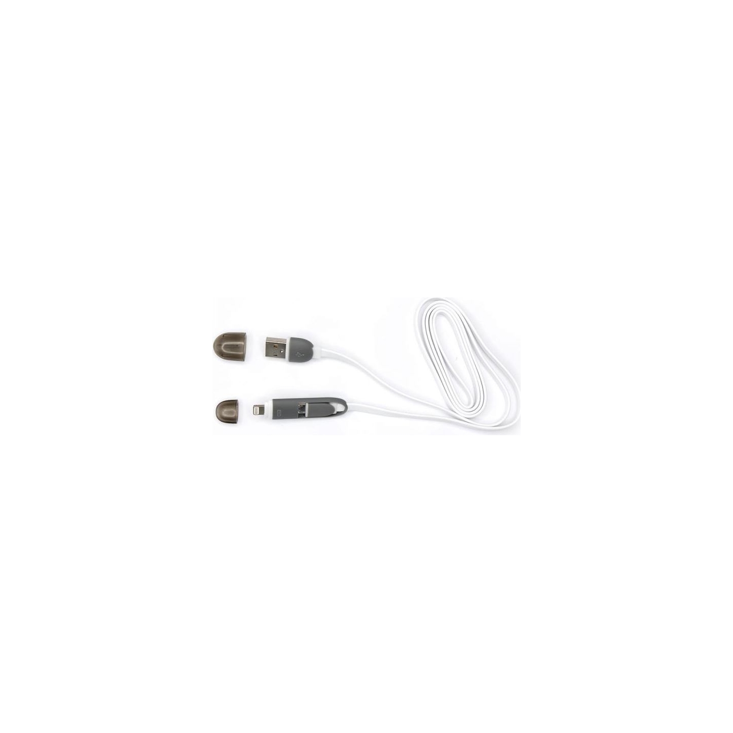Sbox 2IN1W USB->Micro USB+IPH.5 M/M 1M white